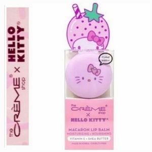 The Crème Shop x Hello Kitty Macaroon Strawberry Rose Latte Lip Balm